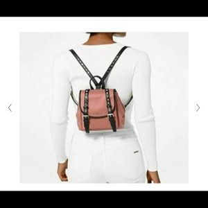 Michael Kors Small Rose Leila Nylon Backpack Studs